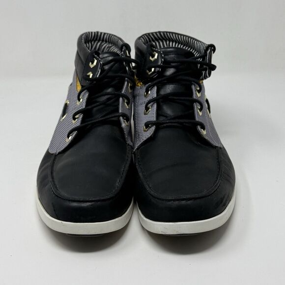 Timberland Newmarket Chukka Boots Mens 12 Black Leather Lace Up Preppy Casual main image 12